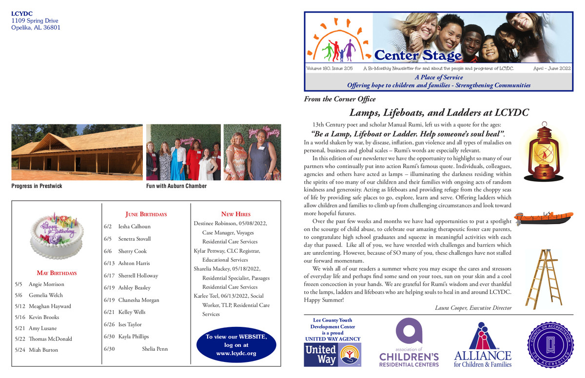 Cover of the April - June 2022 Newsletter