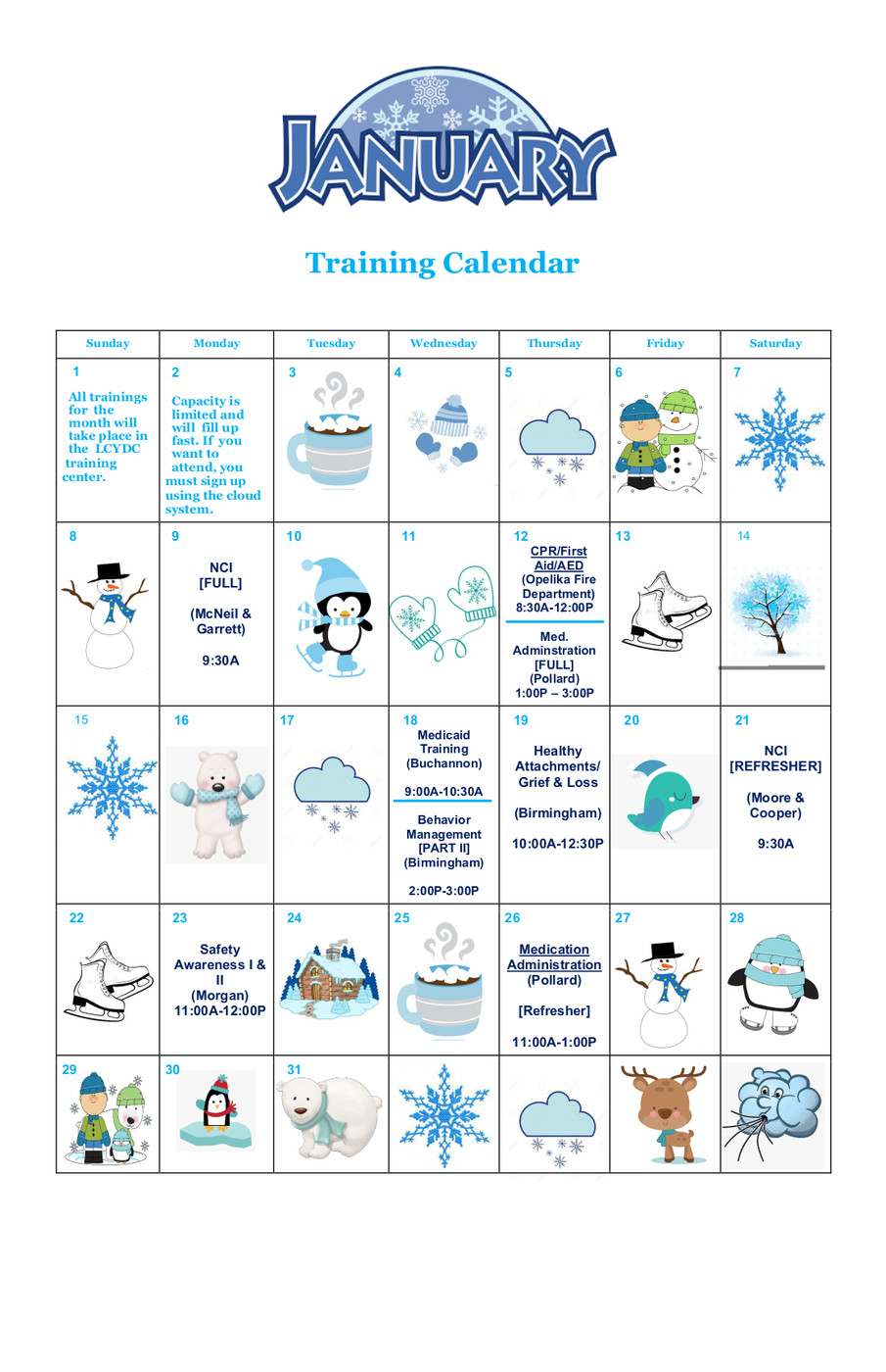 January 2023 Calendar