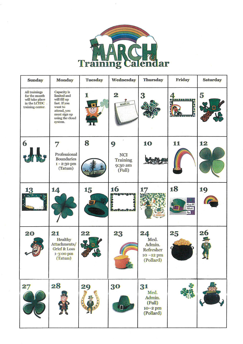 March 2022 Calendar